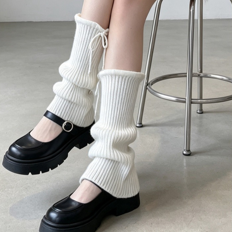 여성용 발레코어 레그 워머(측면 리본 장식), 니트 부 - Boot Sock Slouchy 리뷰 및 가격
