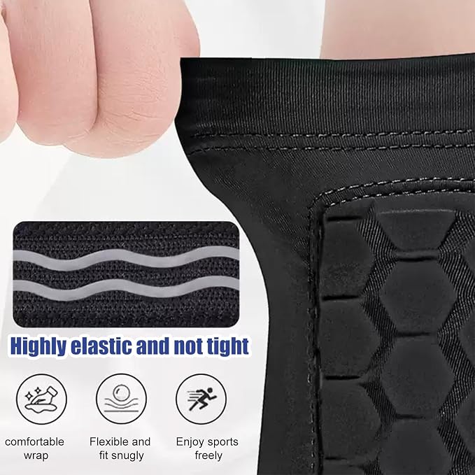 축구 정강이 보호대 1쌍, 벌집 모양 패드가 있는 경량 - Compression Sleeve Calf 리뷰 및 가격