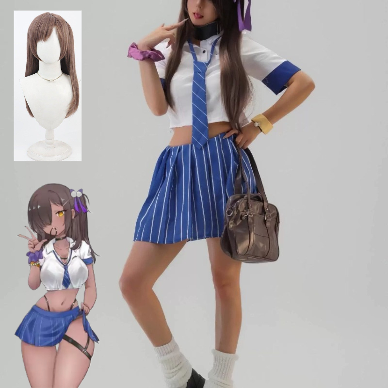 나가 코스프레 의상 JK 유니폼 네이비 블레이저 플리츠 - Knee High Sock Women 리뷰 및 가격