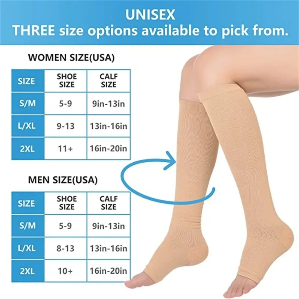 발가락 부분이 없는 압박 스타킹, 의료용, S-XXL  - Compression Sock Medical 리뷰 및 가격
