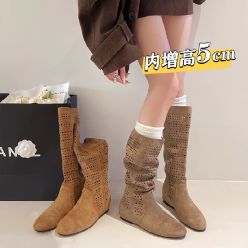 보헤미안 스타일 여성용 슬라우치 니하이 부츠, 구멍이  - Boot Sock Slouchy 리뷰 및 가격