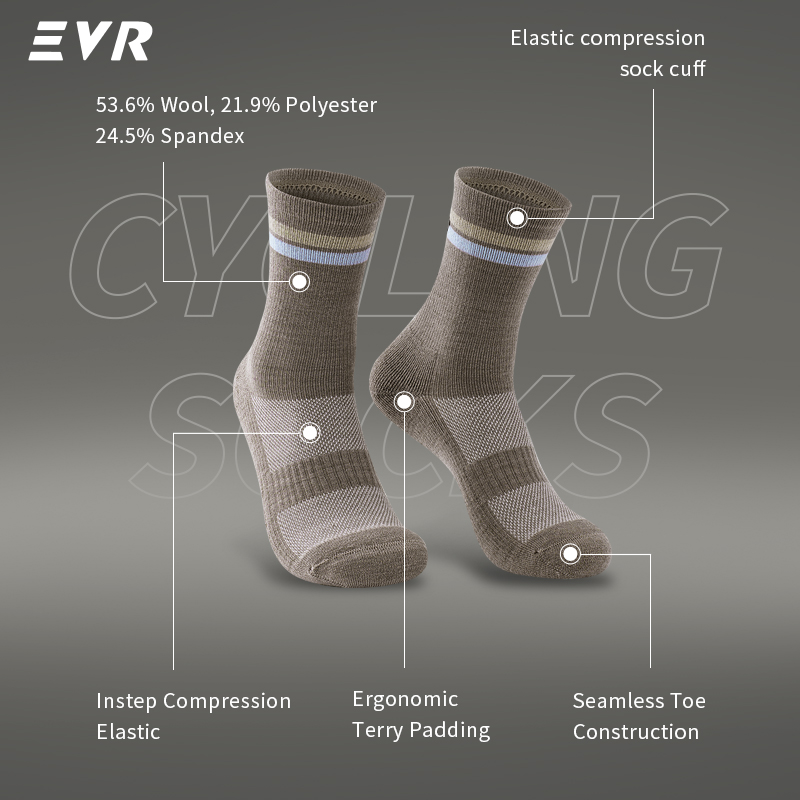 EVR 가을/겨울용 메리노 울 소재 사이클링 양말, 빠 - Wool Hiking Sock 리뷰 및 가격